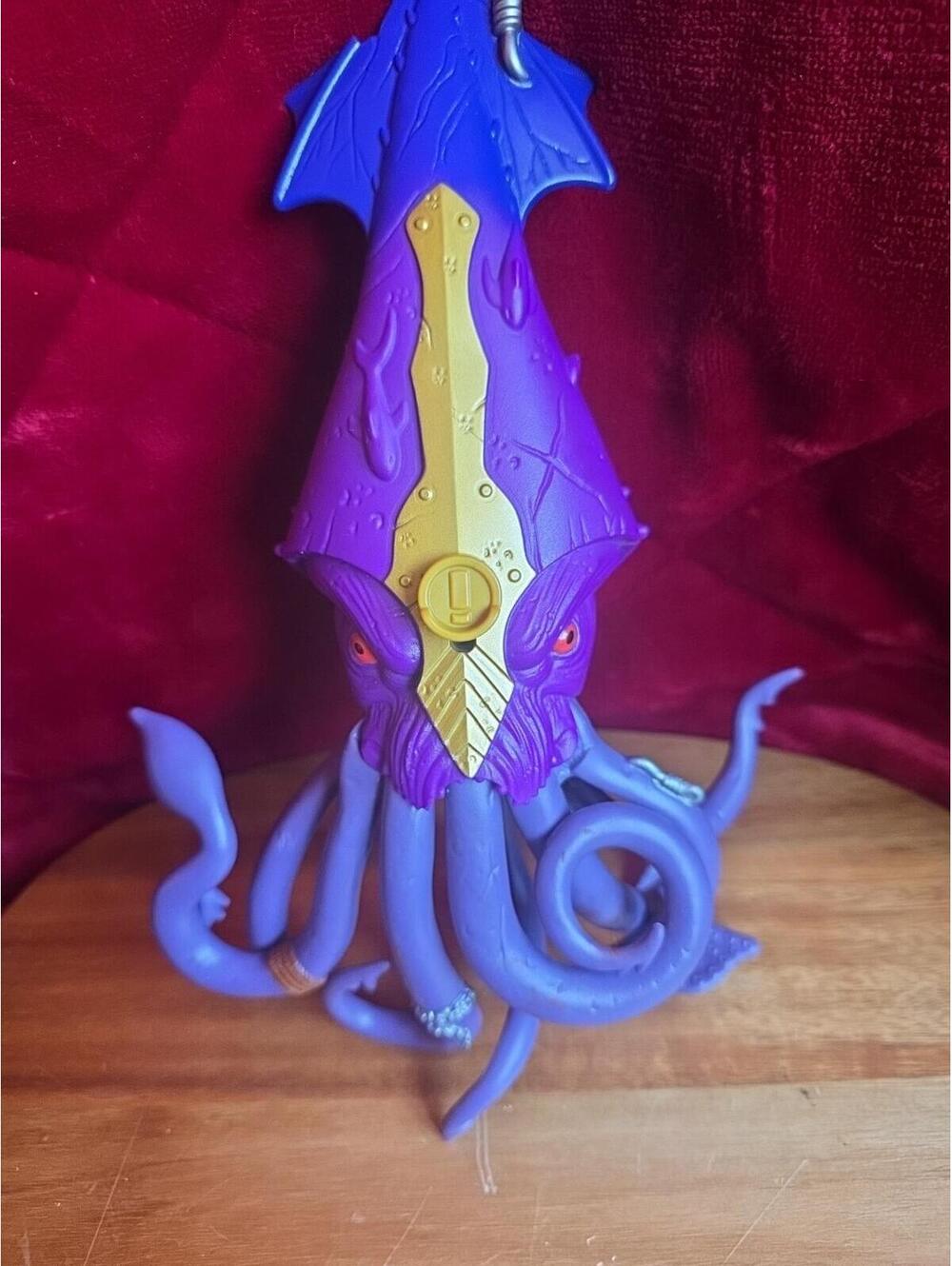 Imaginext Deep Sea Mission Purple Squid 11 X 7.5” Figure Mattel Biting Beak Toy